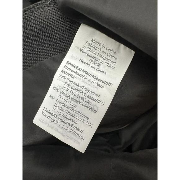 J. Crew 365 Womens sz 10 Skirt Black Poly Wool Pencil Knee Length Lined NEW! - Picture 4 of 6